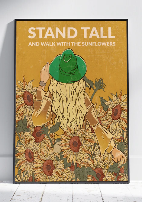 Vintage style poster ad print size A3